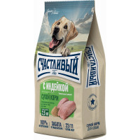 Счастливый пес, корм д/собак всех пород (индейка)